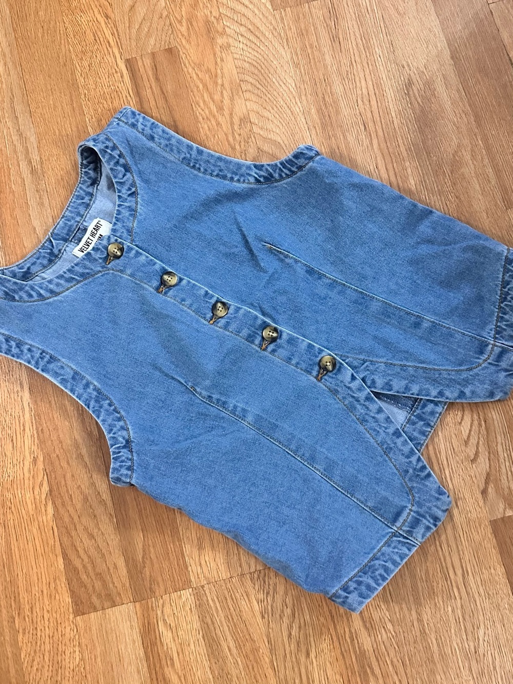 Velvet Heart Blue Denim women One-Piece Bodysuit
